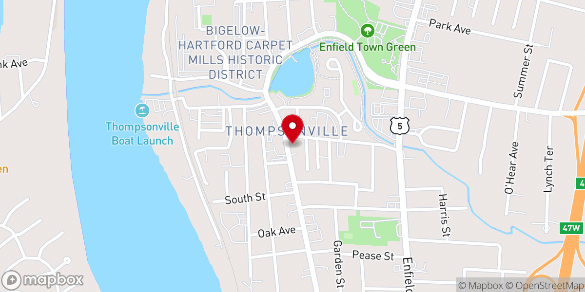 Map showing location of St. Patrick's Church