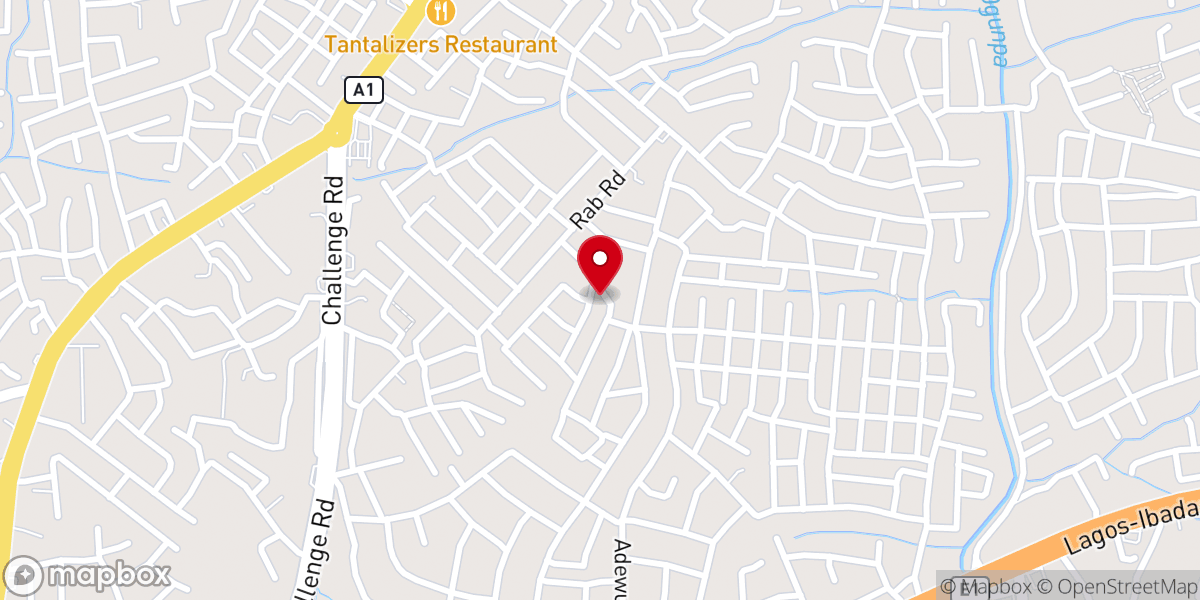 Map showing location of Living Faith Church Felele