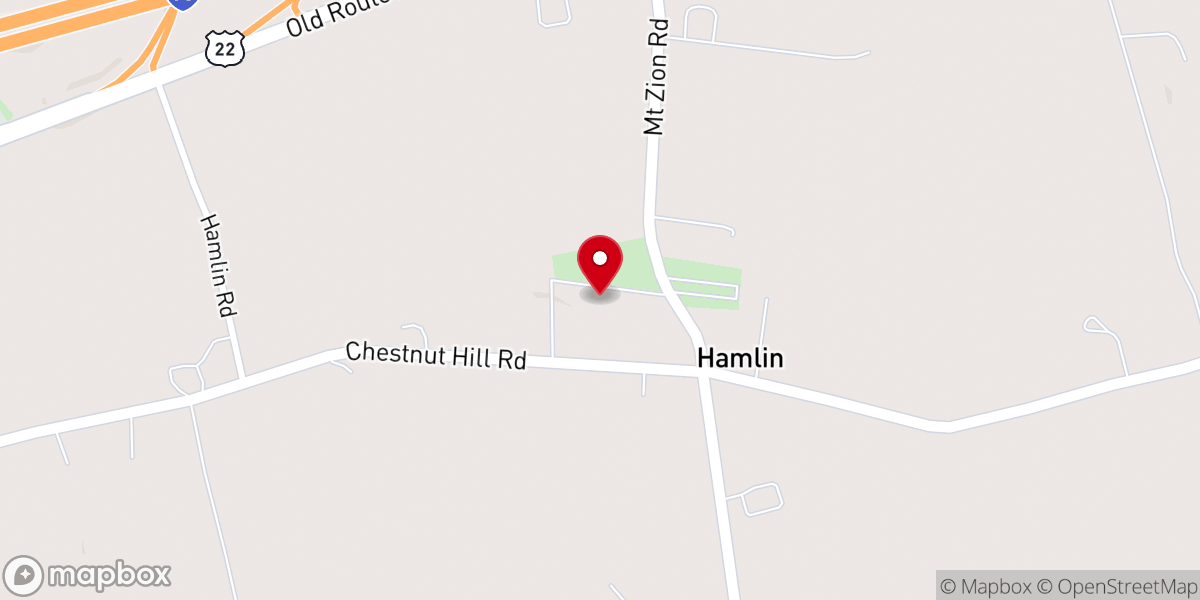 Map showing location of St Pauls of Hamlin UCC