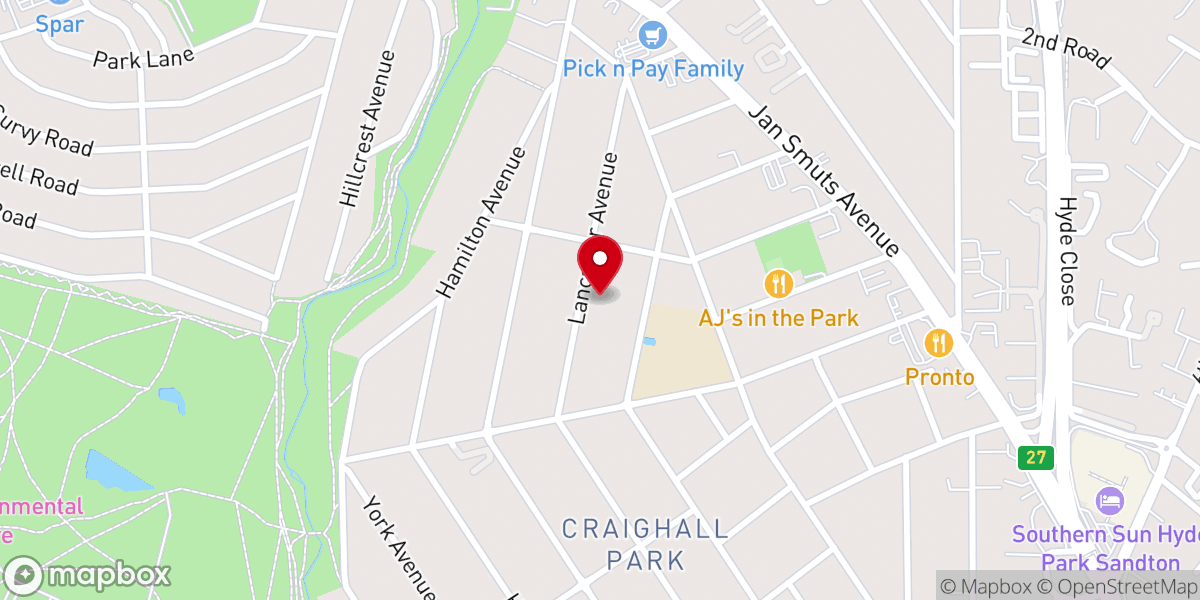Map showing location of St. Martin de Porres Catholic Church