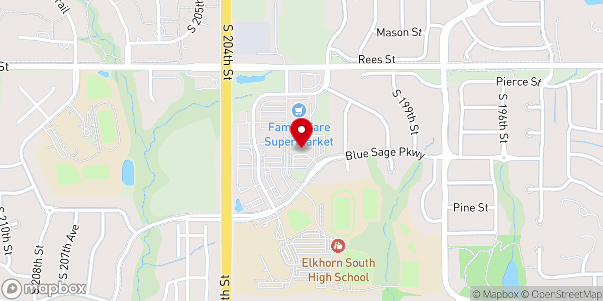Map showing location of Love Church Omaha