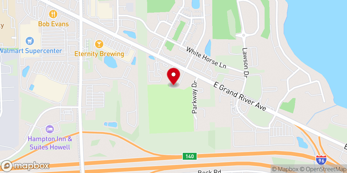 Map showing location of Tap-In's