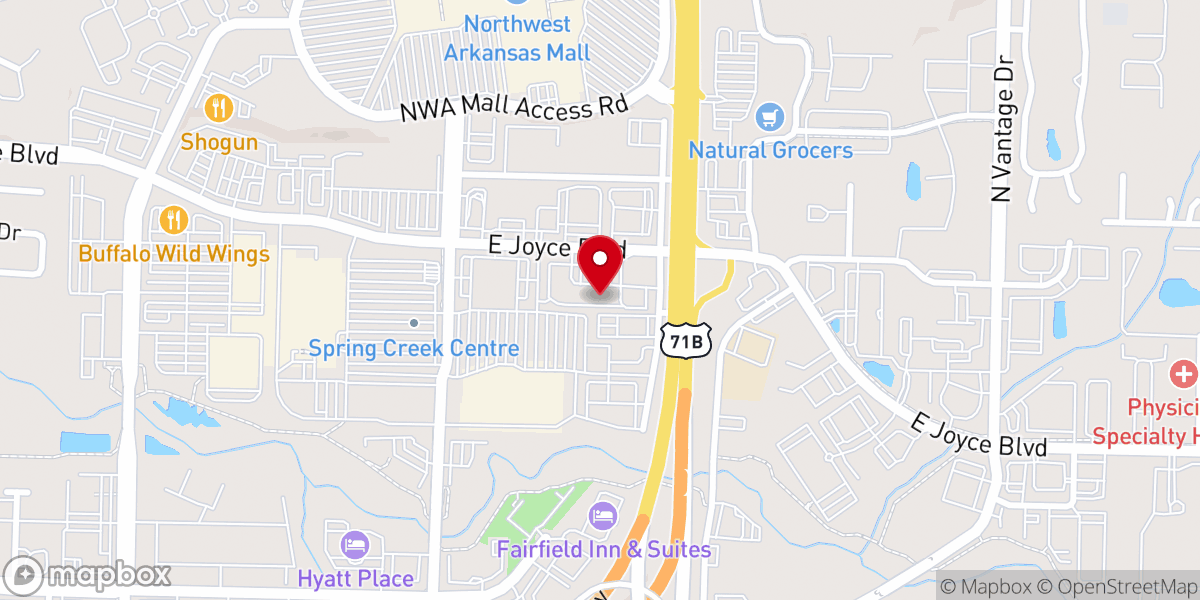 Map showing location of Rogers Restoration Church of Jesus Christ