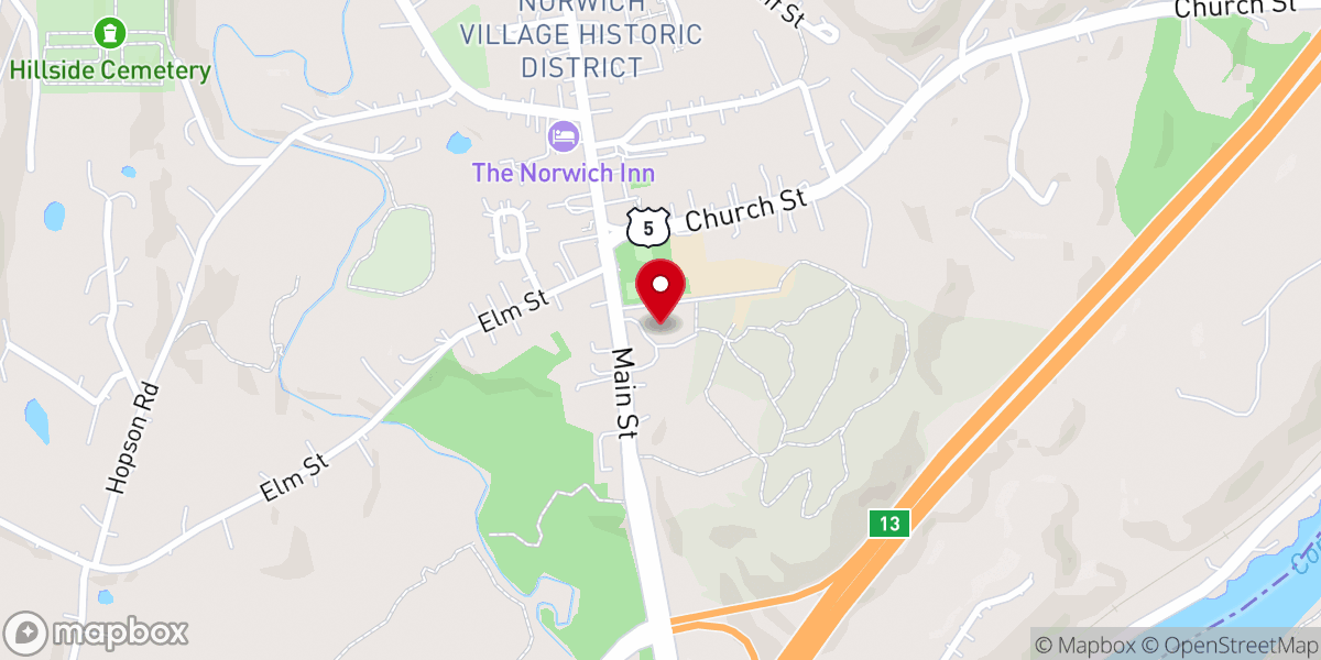 Map showing location of St Barnabas Church