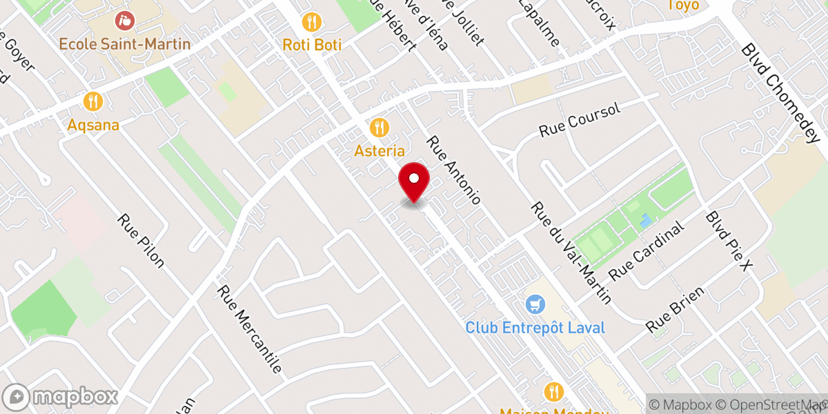 Map showing location of Markaz AICP Laval