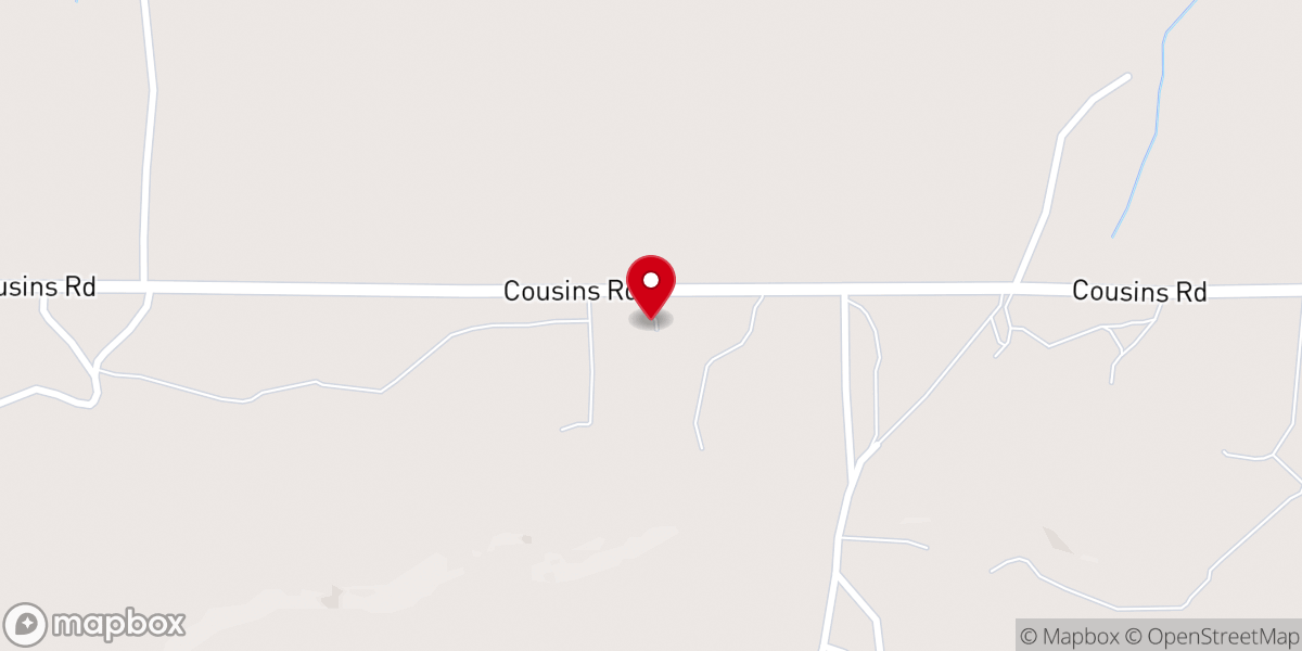 Map showing location of St. Patrick Catholic Church