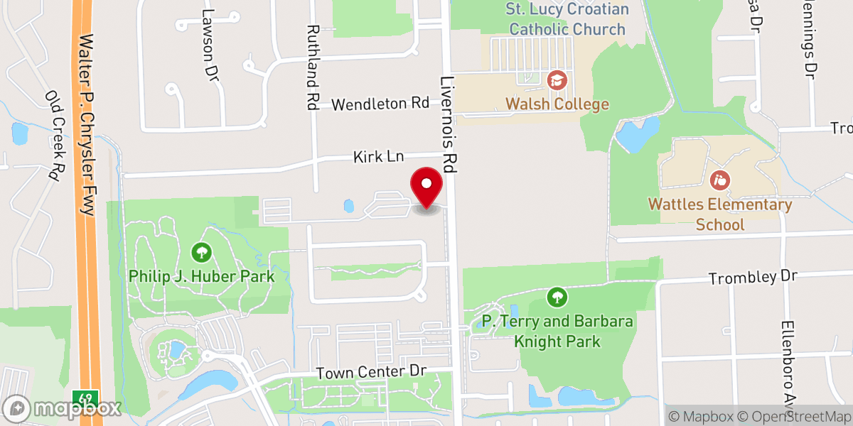Map showing location of St. Mark Coptic Orthodox Church
