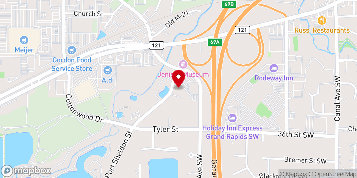 Map showing location of CrossPoint Baptist Church