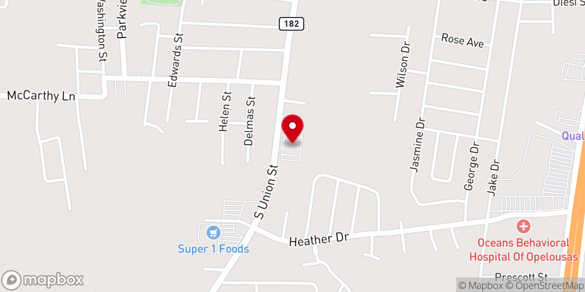 Map showing location of Our Lady Queen of Angels Church