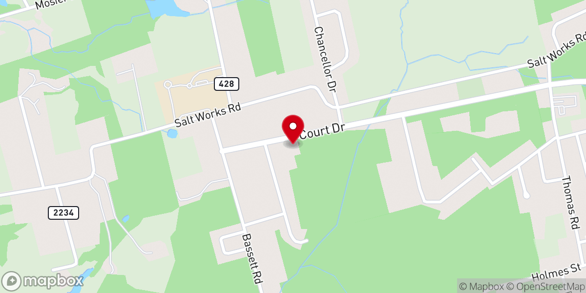 Map showing location of Full Gospel Community Church