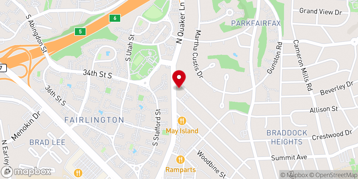 Map showing location of Christ the King Anglican Church