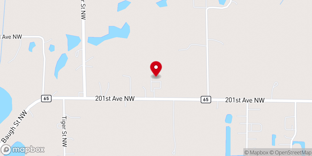 Map showing location of Laestadian Lutheran Church of Elk River