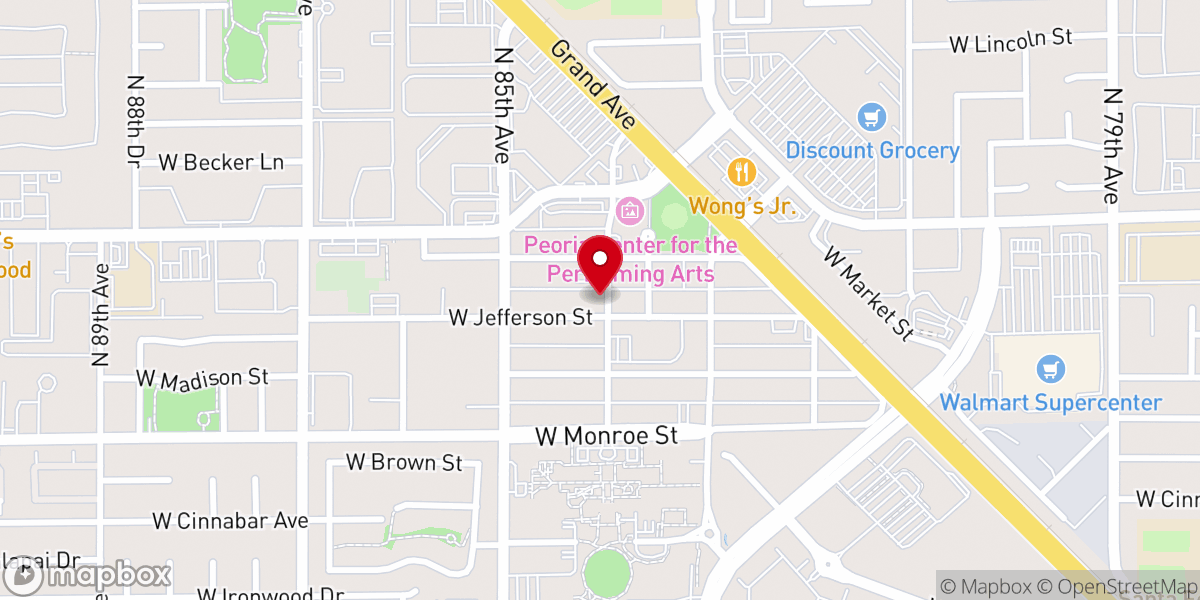 Map showing location of Mountain View Church of God in Christ