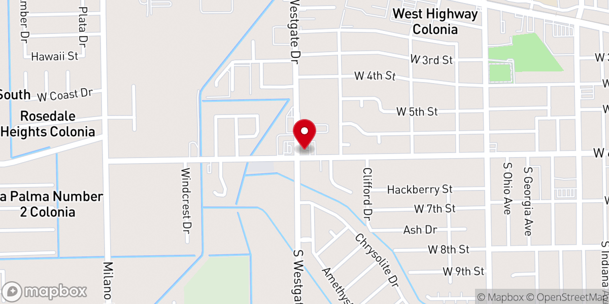 Map showing location of Abiding Savior