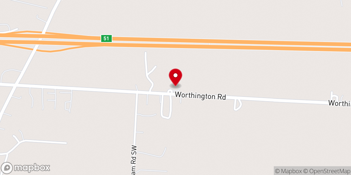 Map showing location of Bethel World Prayer Center