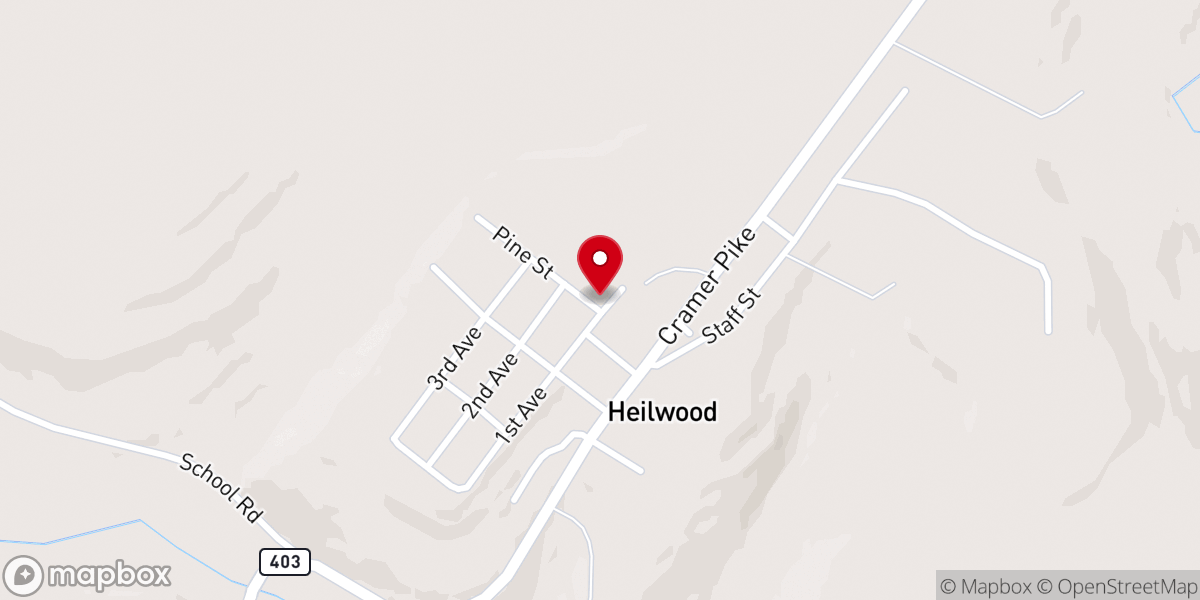 Map showing location of Church of the Resurrection - Heilwood