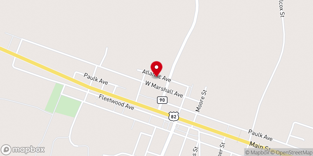 Map showing location of Willacoochee Church of God