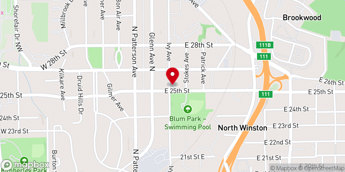 Map showing location of United House of Prayer