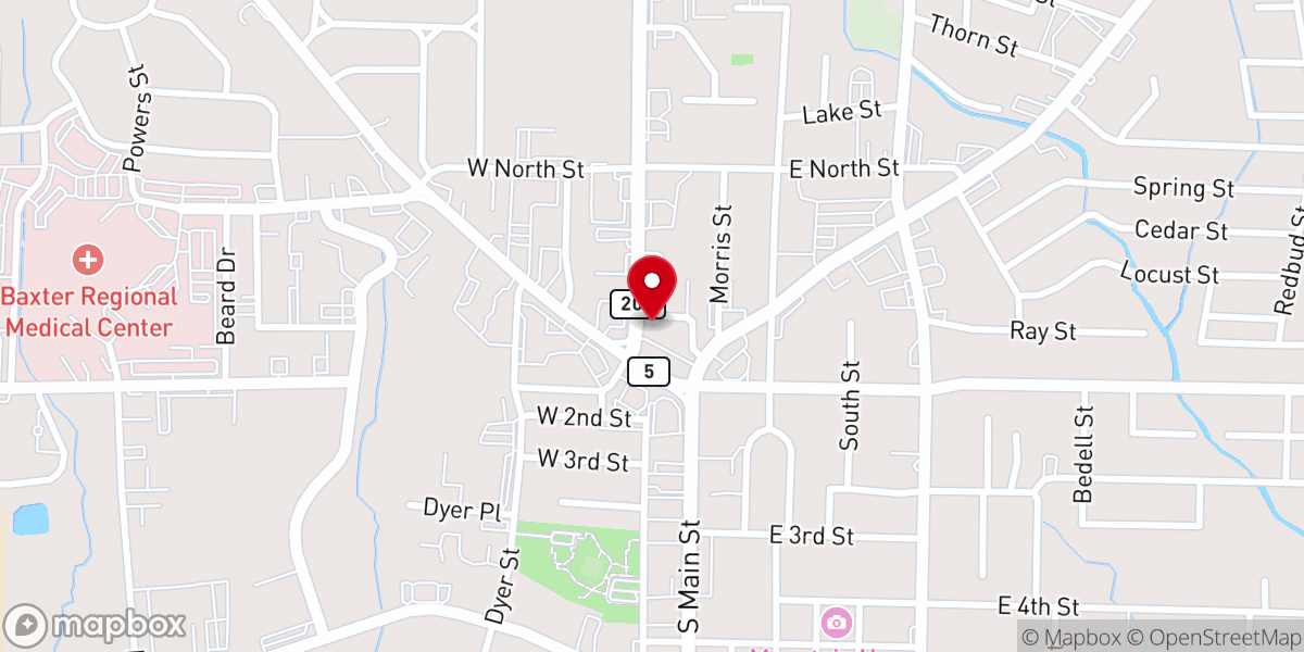 Map showing location of The Salvation Army of Mountain Home