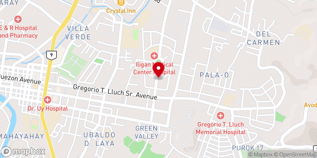 Map showing location of The Church in Iligan City Meeting Hall