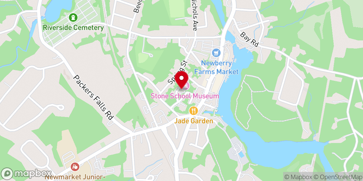 Map showing location of The Stone Church Music Club