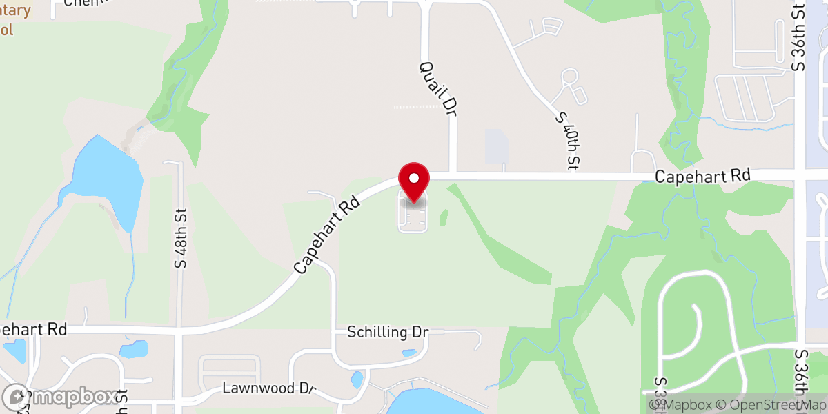 Map showing location of Saint James United Methodist Church