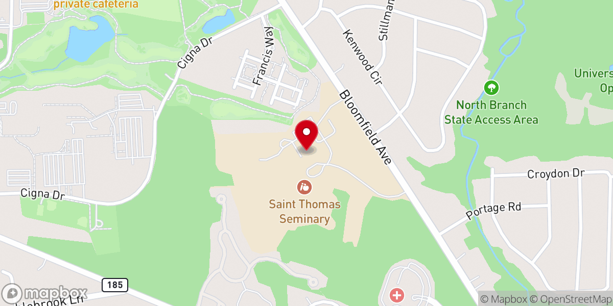 Map showing location of Charismatic Renewal Office