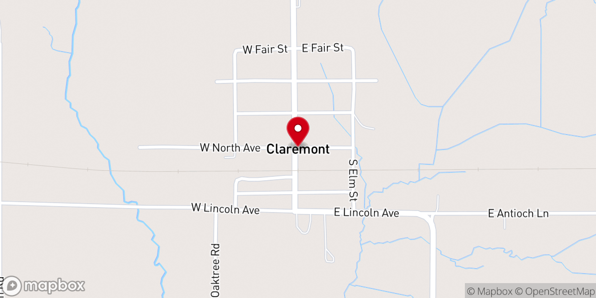 Map showing location of Amity Chapel
