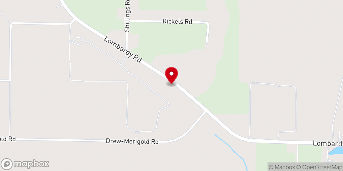 Map showing location of First Baptist Bible Church