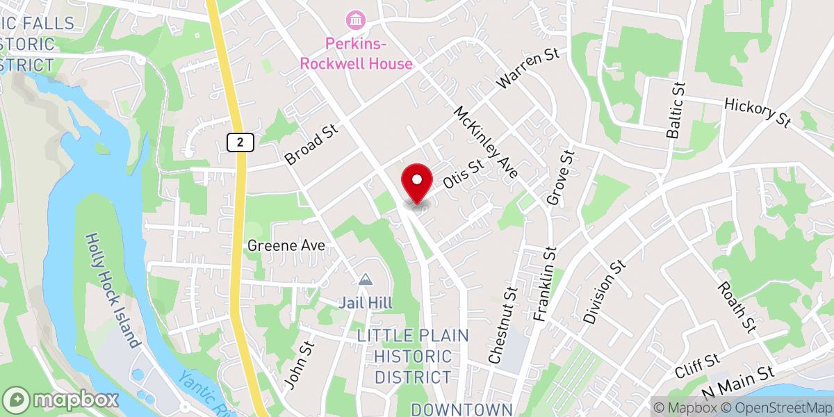 Map showing location of Bishop Flanagan Ministry Center