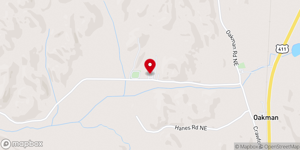 Map showing location of Fairview Church of God