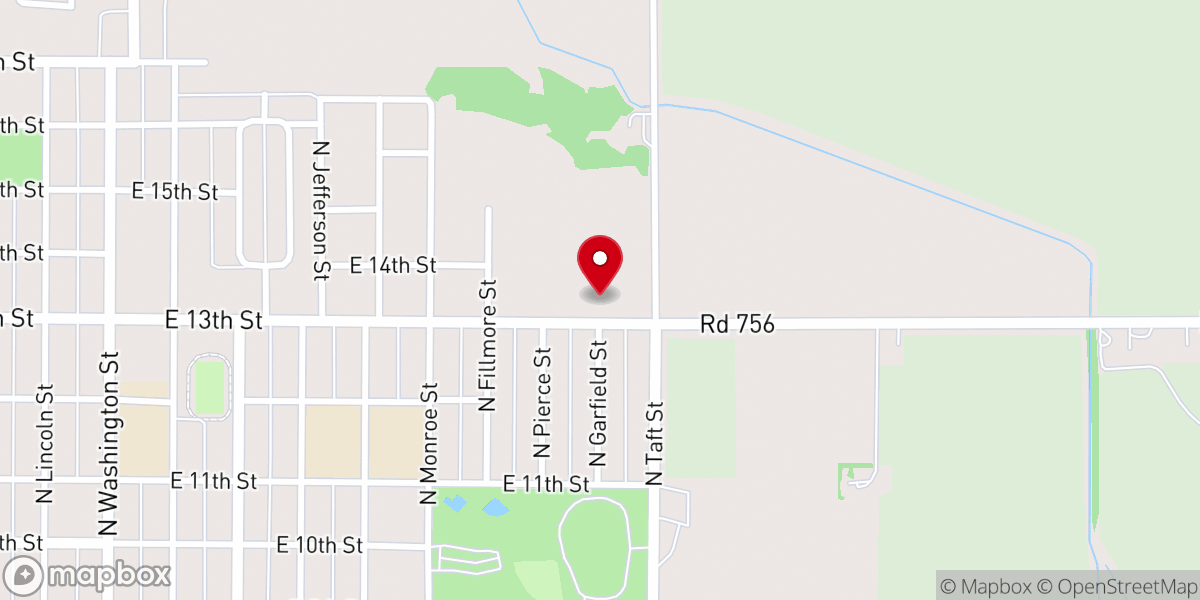 Map showing location of Saint Peters Episcopal Church
