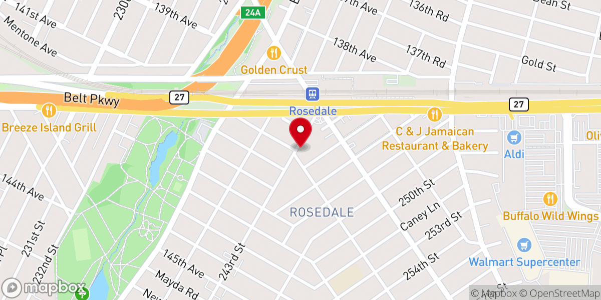Map showing location of Throop Memorial Presby Church