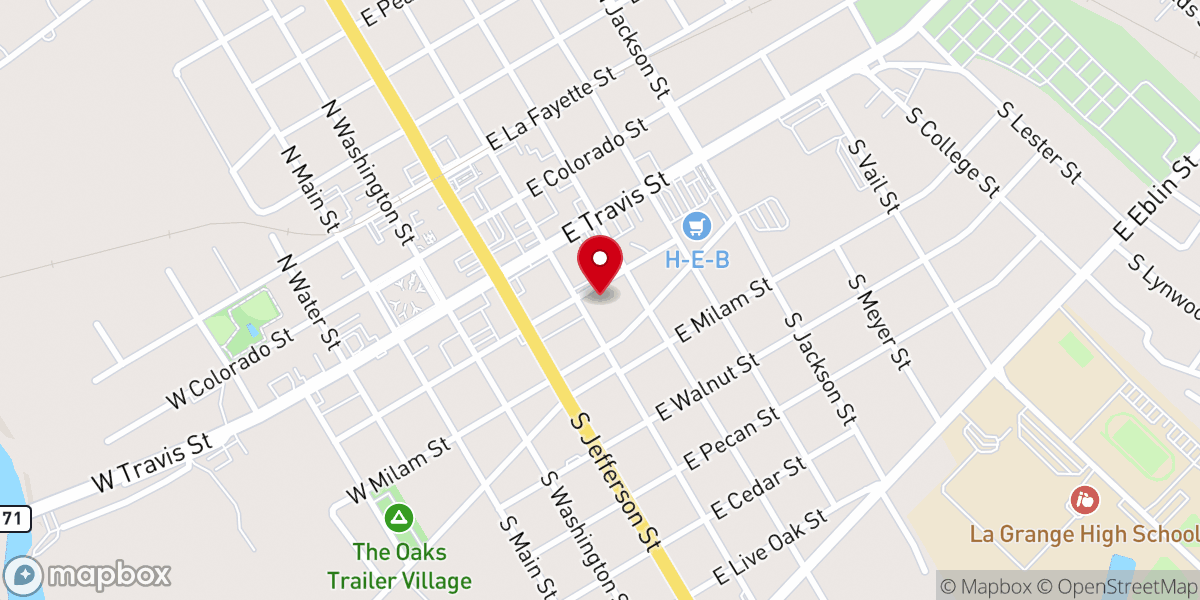 Map showing location of First Presbyterian Church