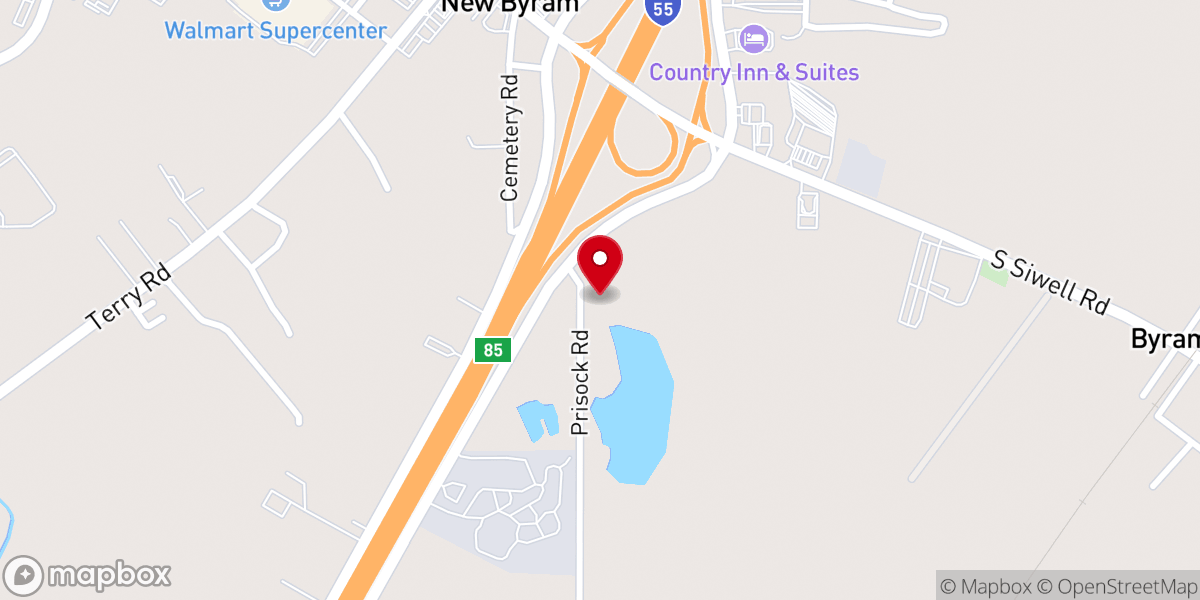 Map showing location of St Joseph MB Church