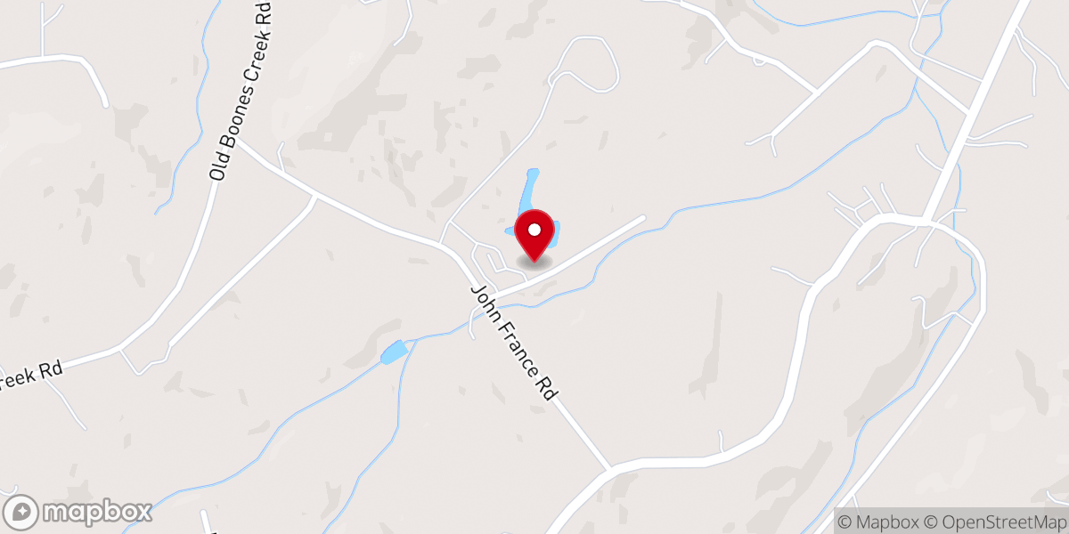 Map showing location of Grace Meadows Farm