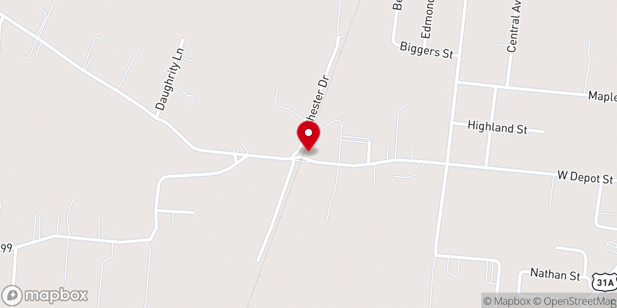 Map showing location of Chapel Hill Farm Center