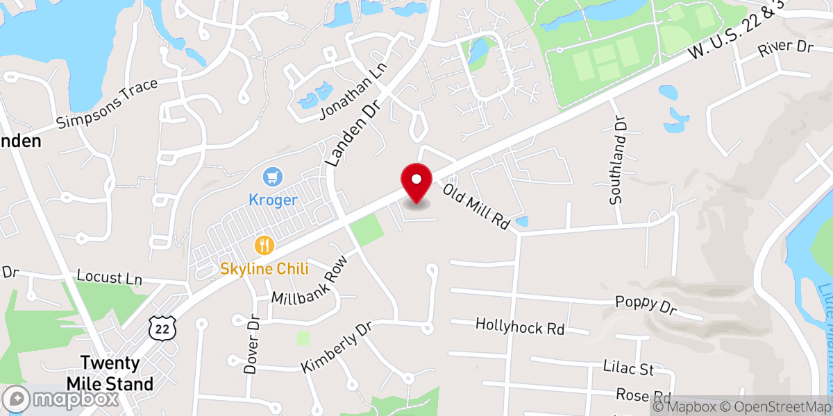 Map showing location of Troop 21