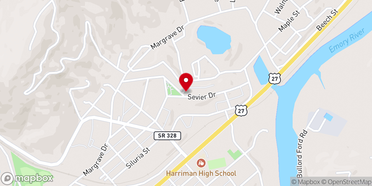 Map showing location of Mark's Chapel FBH Church