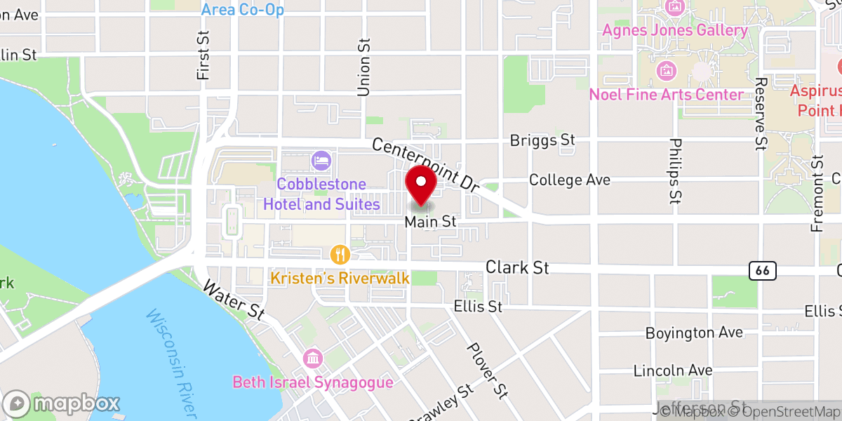 Map showing location of Frame Memorial Presbyterian Church