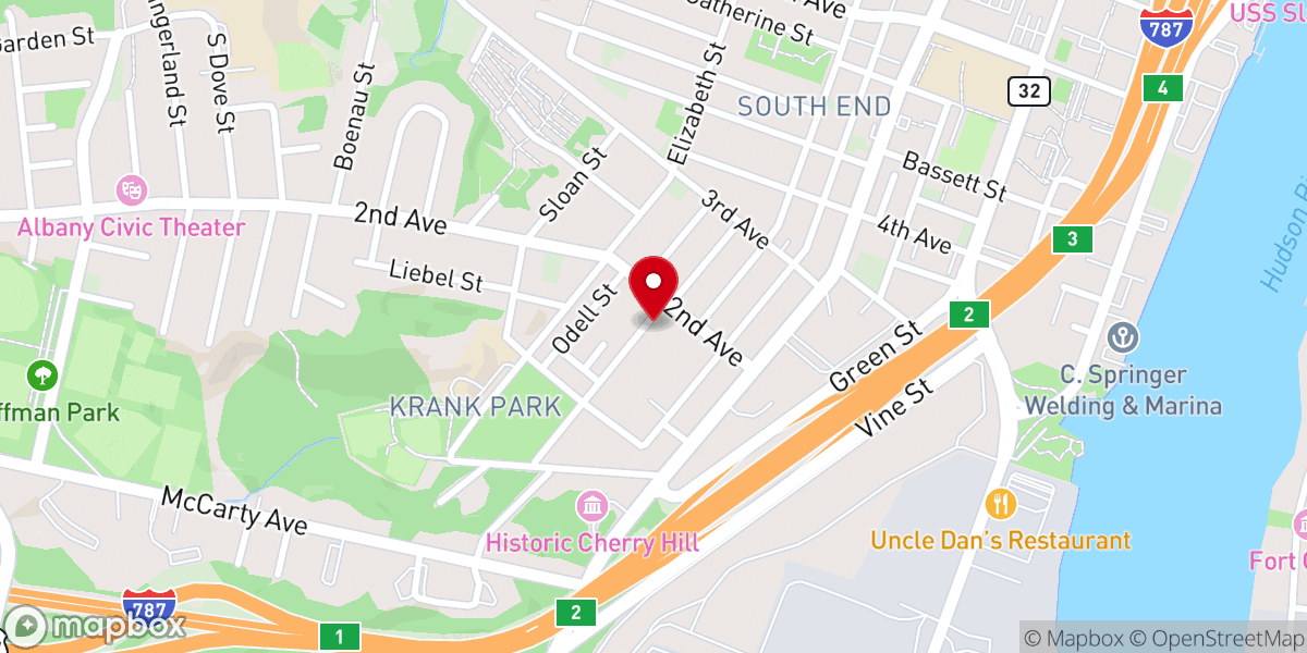 Map showing location of The Pentecostal Church of Unity and Prayer