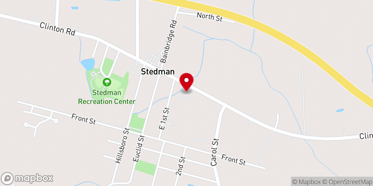 Map showing location of Cokesbury Methodist Church