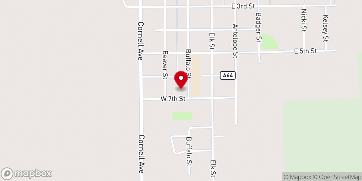 Map showing location of Catholic Rectory
