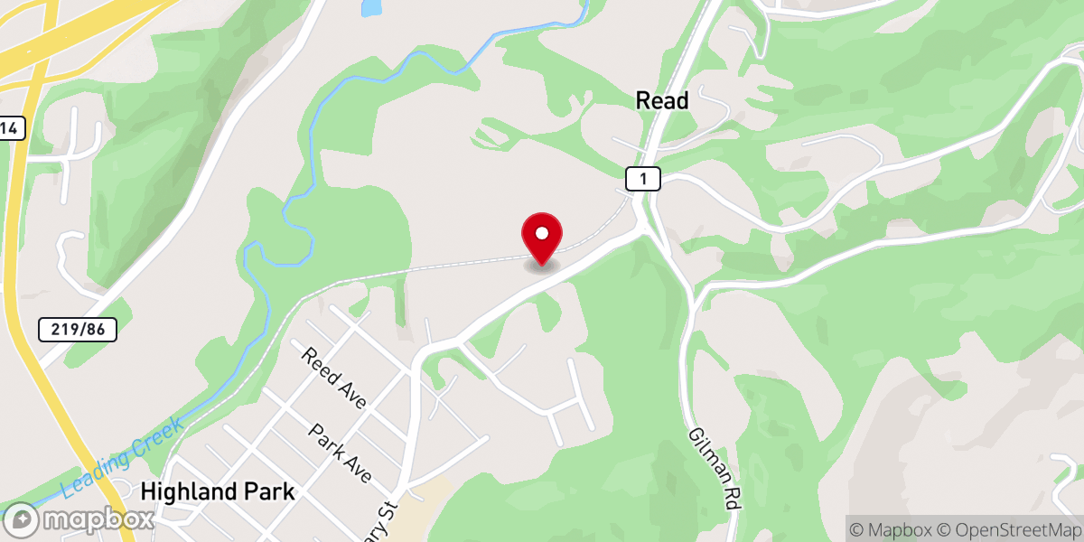 Map showing location of Elkins Seventh-day Adventist Church