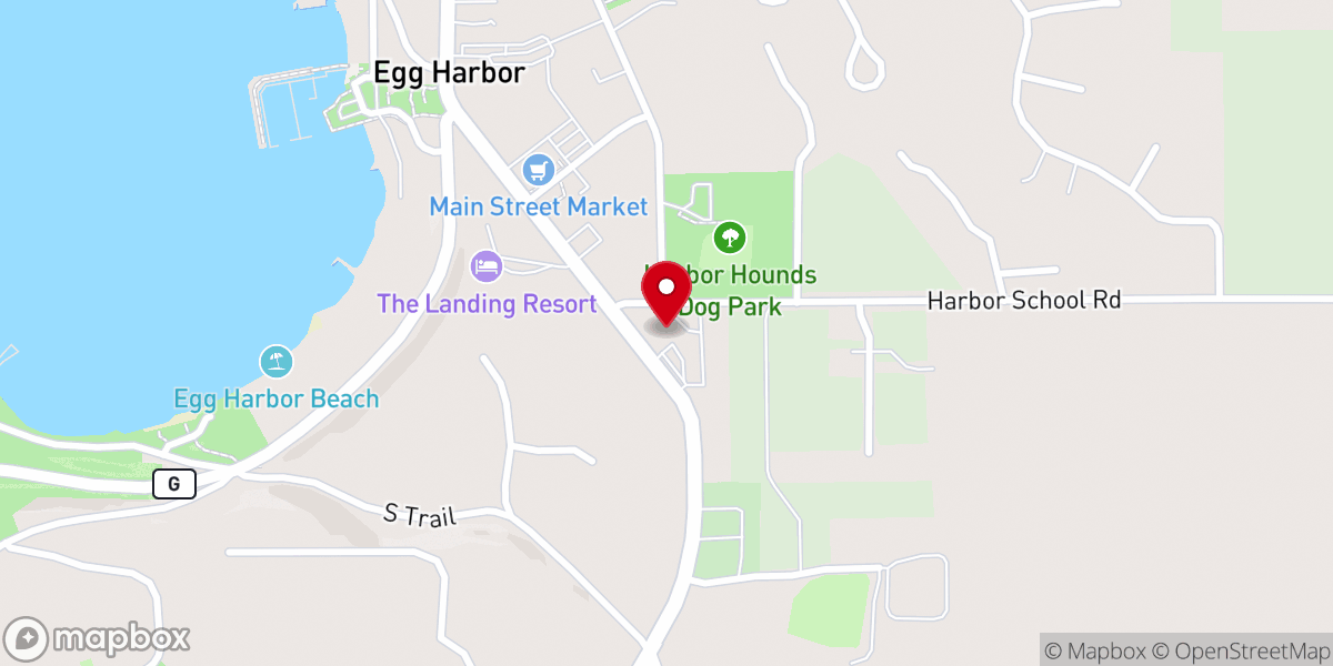Map showing location of St. John the Baptist Church