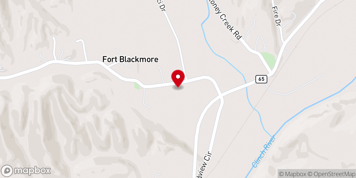 Map showing location of Harvesttime Worship Center