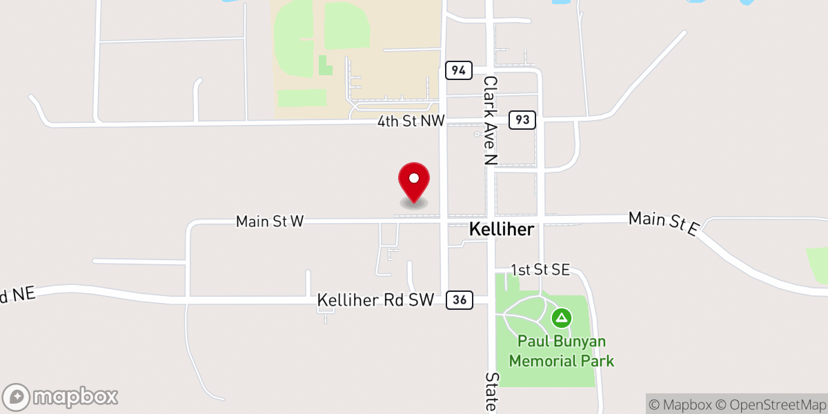 Map showing location of Our Saviour's Lutheran Church