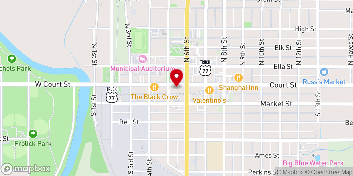 Map showing location of Christian Book & Gift Store