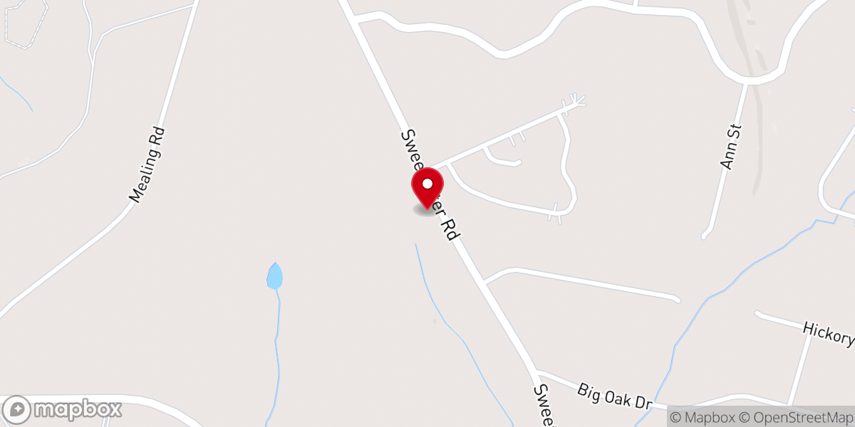 Map showing location of Sweetwater Community Center