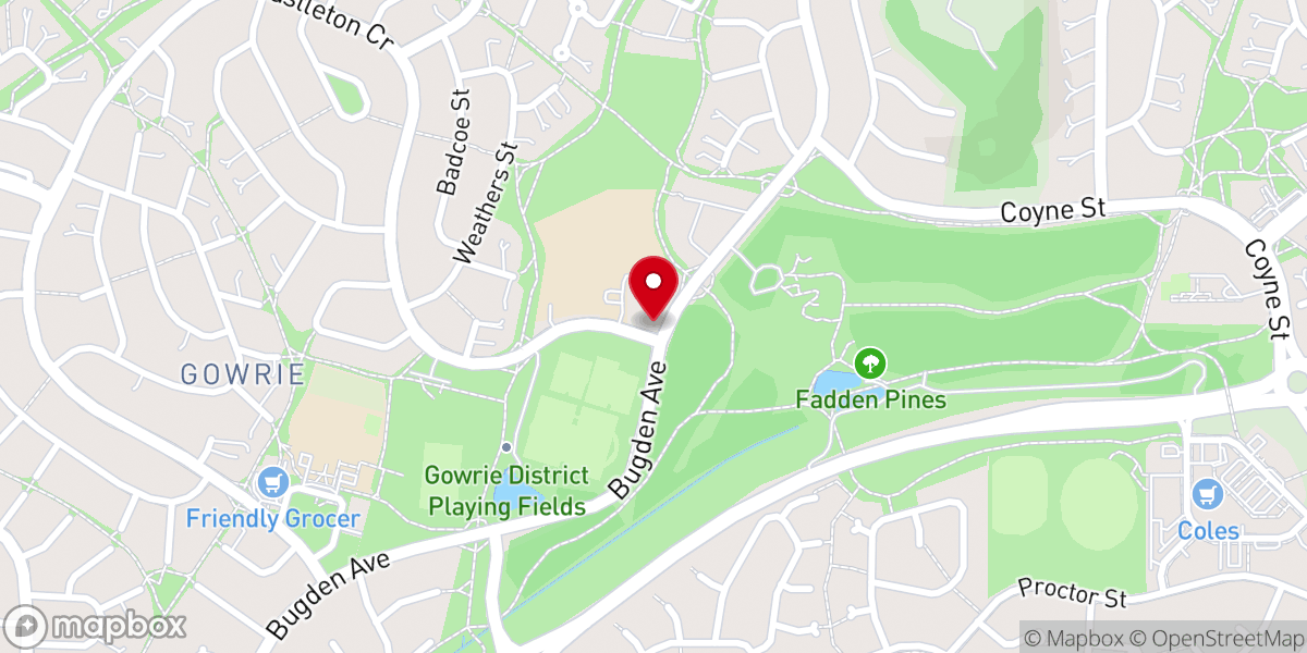 Map showing location of Holy Family Church